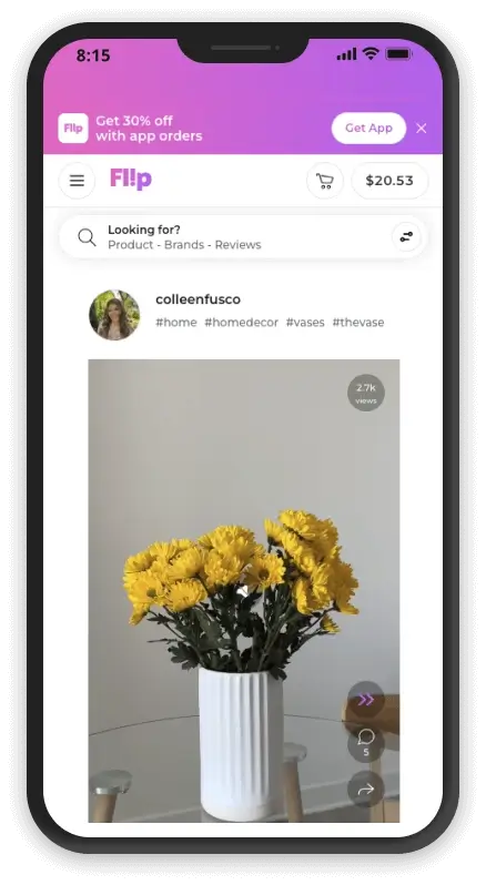 Flip.shop - website screenshot