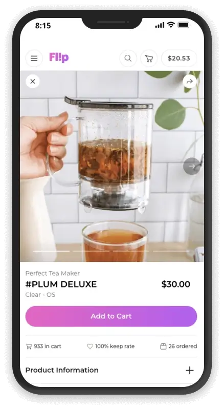 Flip.shop - website screenshot